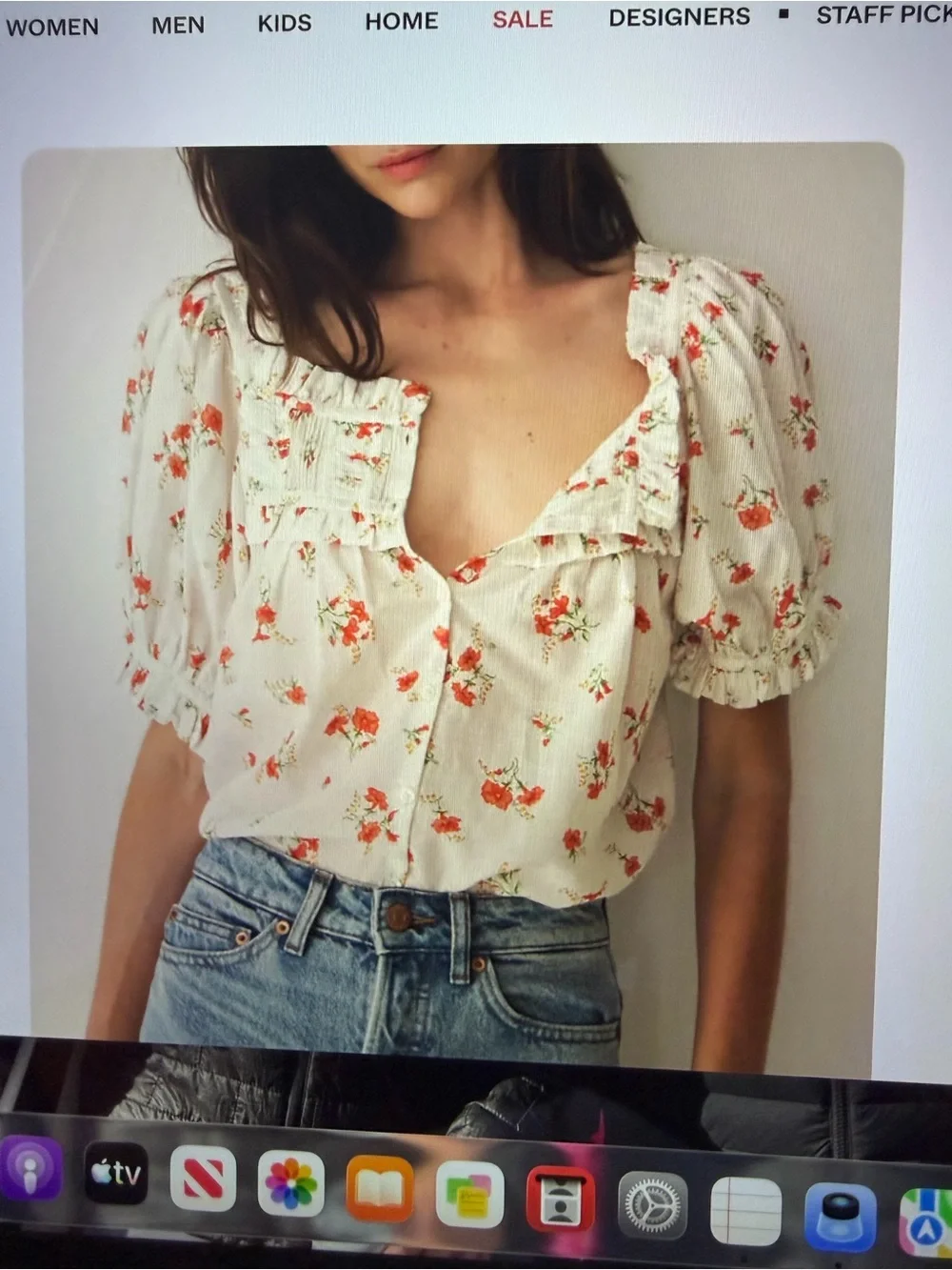Doen Farley top in Sweet Abelia